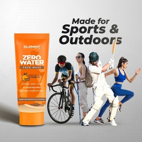 sports and outdoors zero water facewash