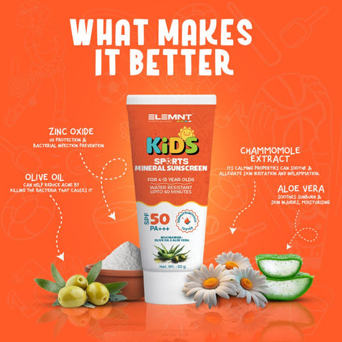 Kids Sports Mineral Sunscreen For 4-13 Year Olds