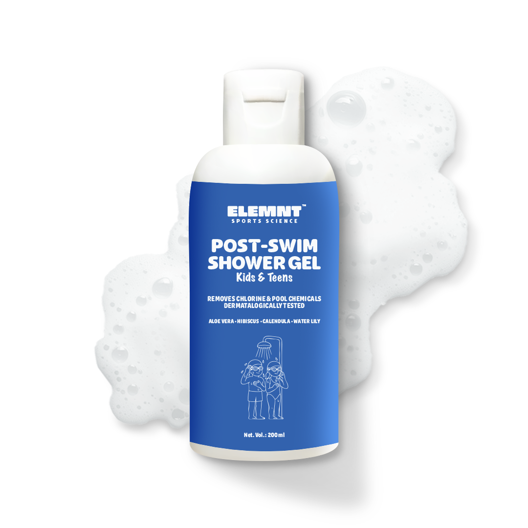 Elemnt Kids Post Swim Shower Gel for Kids & Teens | Chlorine & Odour Cleansing Body Wash | Dermatologically Tested Shower Gel | 200 ML